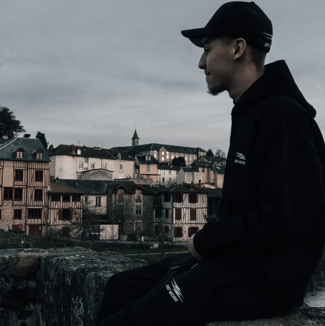 Ensemble just work coton noir 