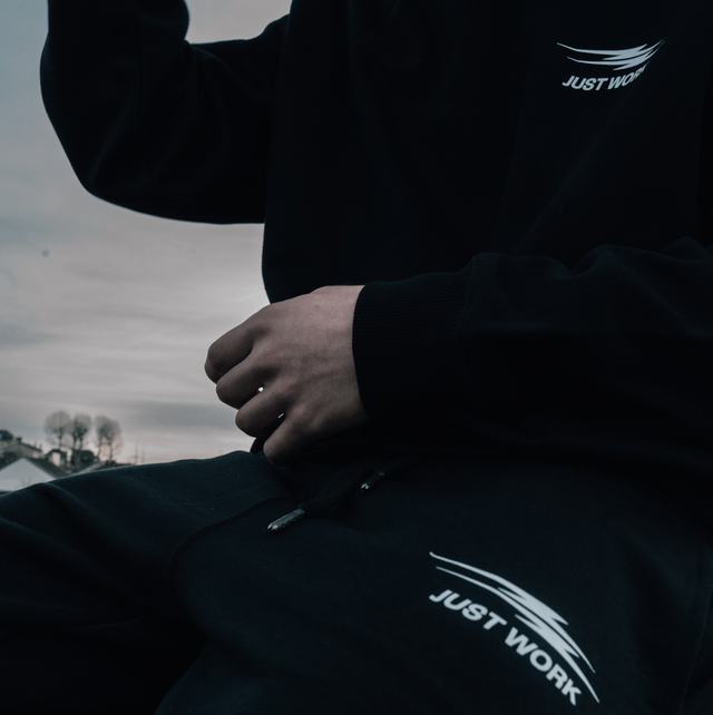 Ensemble just work coton noir 